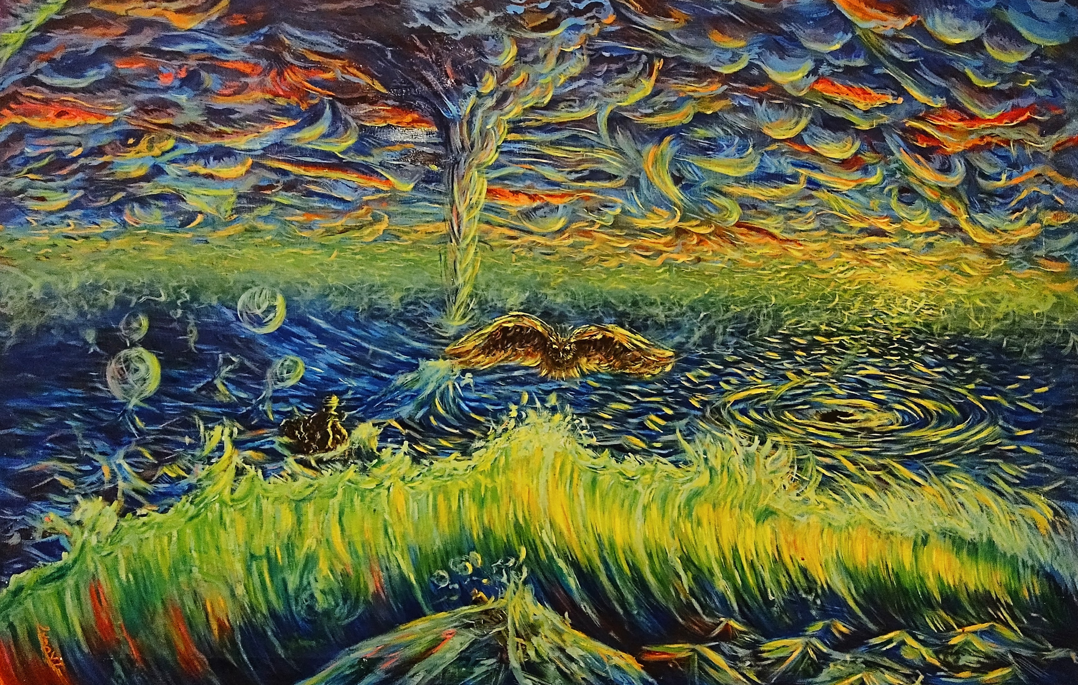 daren zule 74 x 113 cm, tecnica mixta
